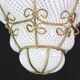 Venetian Lantern in Murano Reticello Glass, 1950s