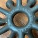 Brutalist Danish candle holder from the mid-century in cast iron by Jens H. Quistgaard.