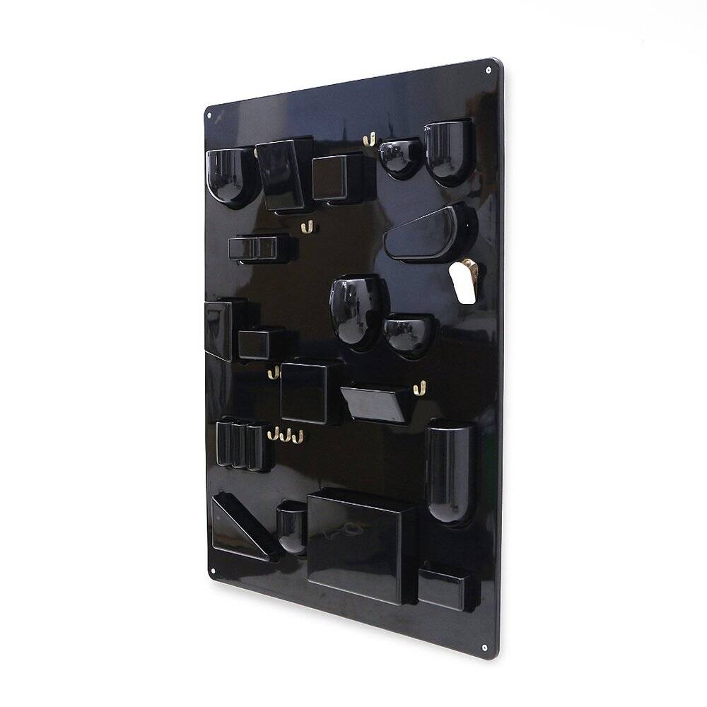 Wall organiser plateau Uten.Silo black by Dorothee Maurer Becker for Design M, 1960s