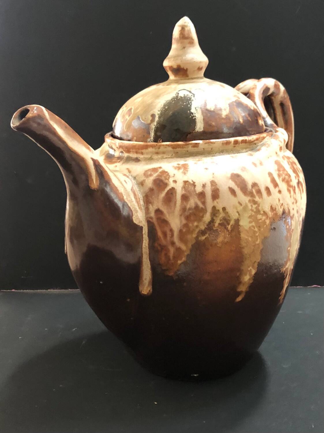 Stoneware teapot by Marcellus Aubry