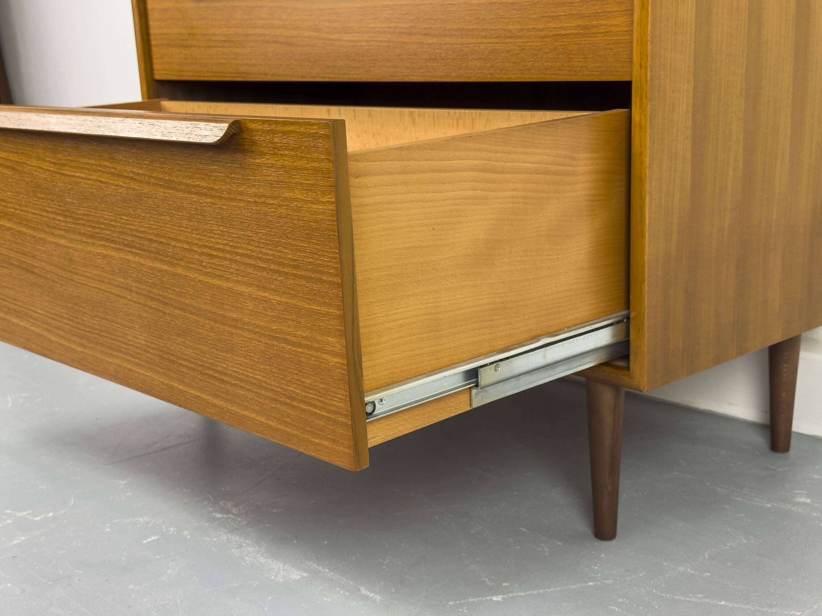 Teak bookcase with drawers from WK Möbel, 1960s