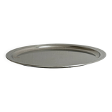 Round metal mirror tray