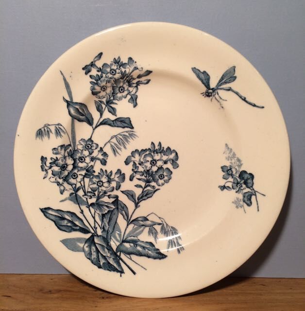 Composition 6 plates flat blue tones