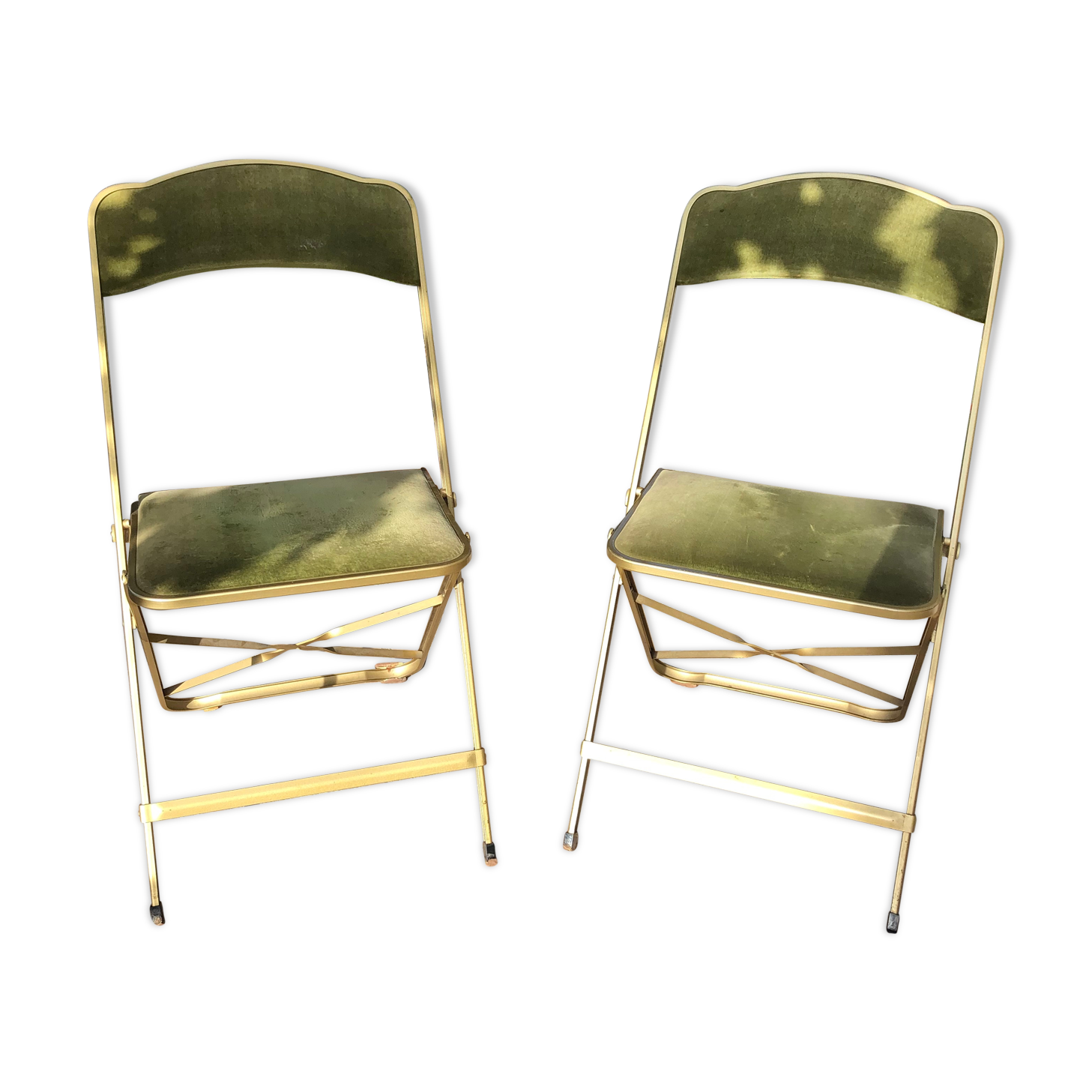 Pair of folding chairs
