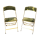 Paire de chaises pliantes