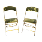 Paire de chaises pliantes