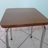 Black streaked brown formica stool 70