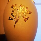 Earthenware vase decorated with seahorses in seaweed, 1940s-50s