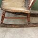 Rocking chair pour enfant en hêtre patiné, 19ème siècle