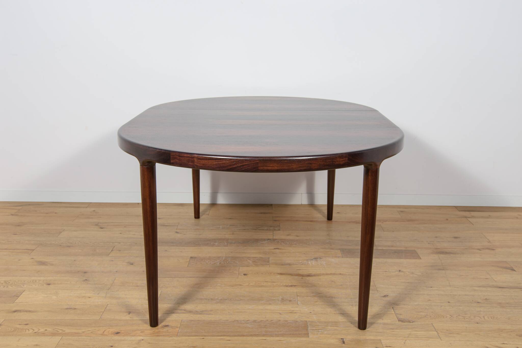 Mid-Century Round Rosewood Extendable Dining Table, Denmark, 1960s