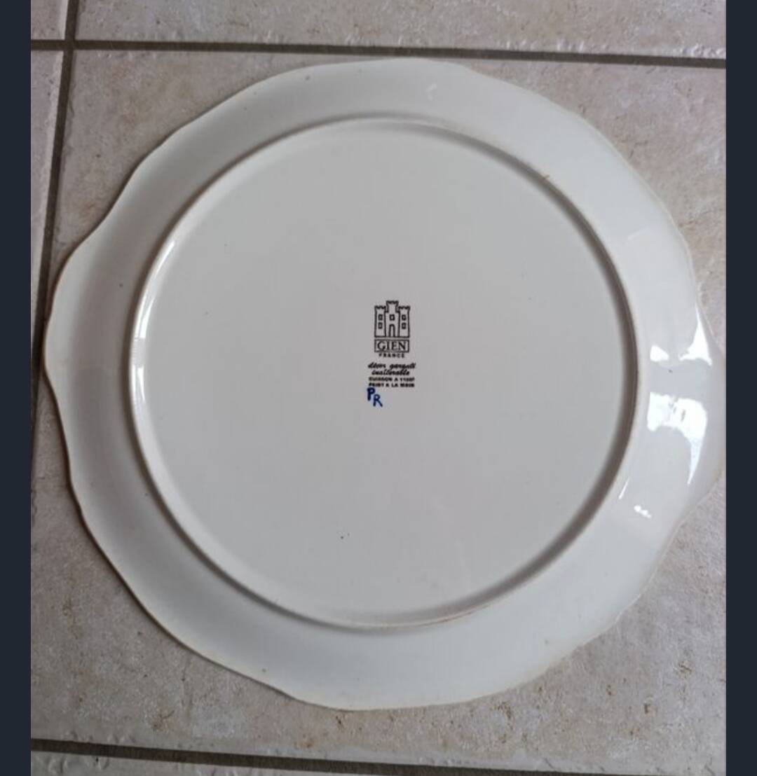 Plat à tarte en Gien