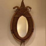 Rope mirror by Adrien Audoux & Frida Minet