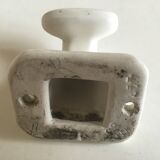 Peg art deco white ceramic