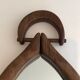 Brutalist mirror in oval shape 1950 - 30,5x59,5cm