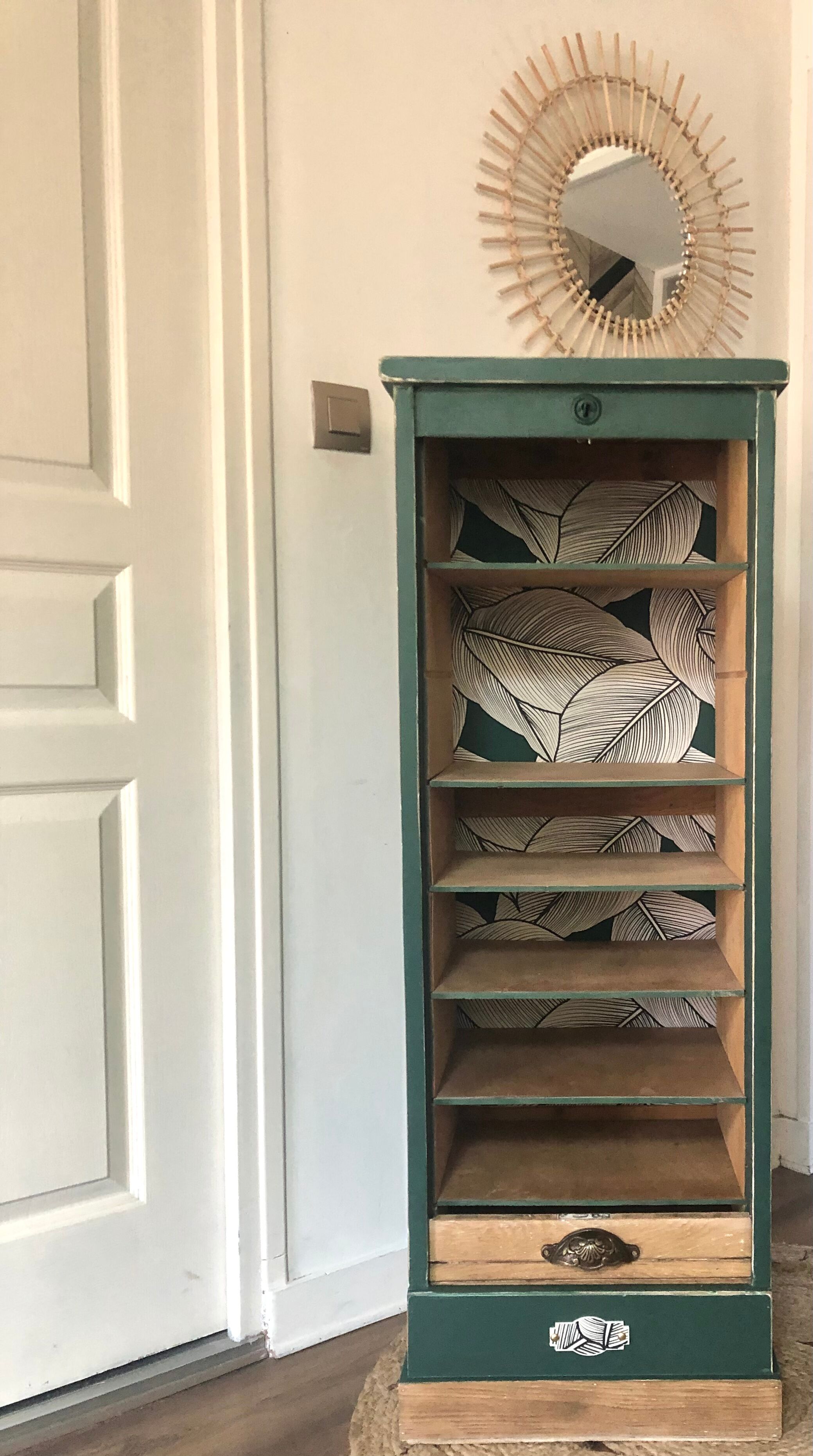 Vintage binder cabinet