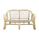 60s rattan bench