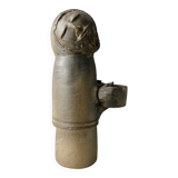 Large stoneware candlestick signed Denise Pointu, stoneware from Puisaye