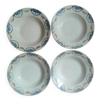 Longwy iron earthenware plates