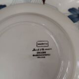Set of 8 Digoin Sarreguemines "Valentin" deep plates