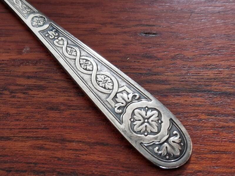 Christofle - Villeroy model dessert spoon - in silver-plated metal