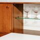 Scandinavian teak cabinet bar with integrated secretary, 1960s.