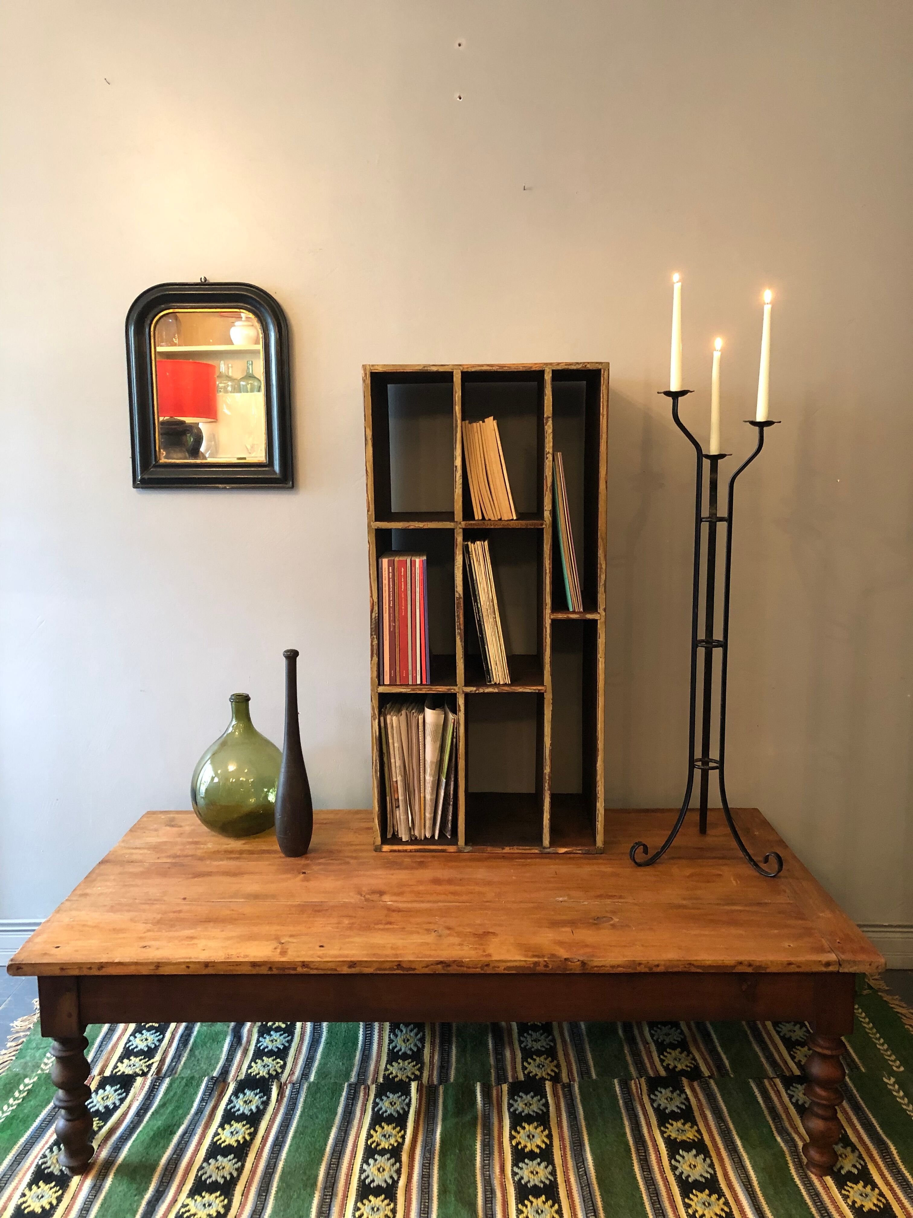 Antique locker cabinet