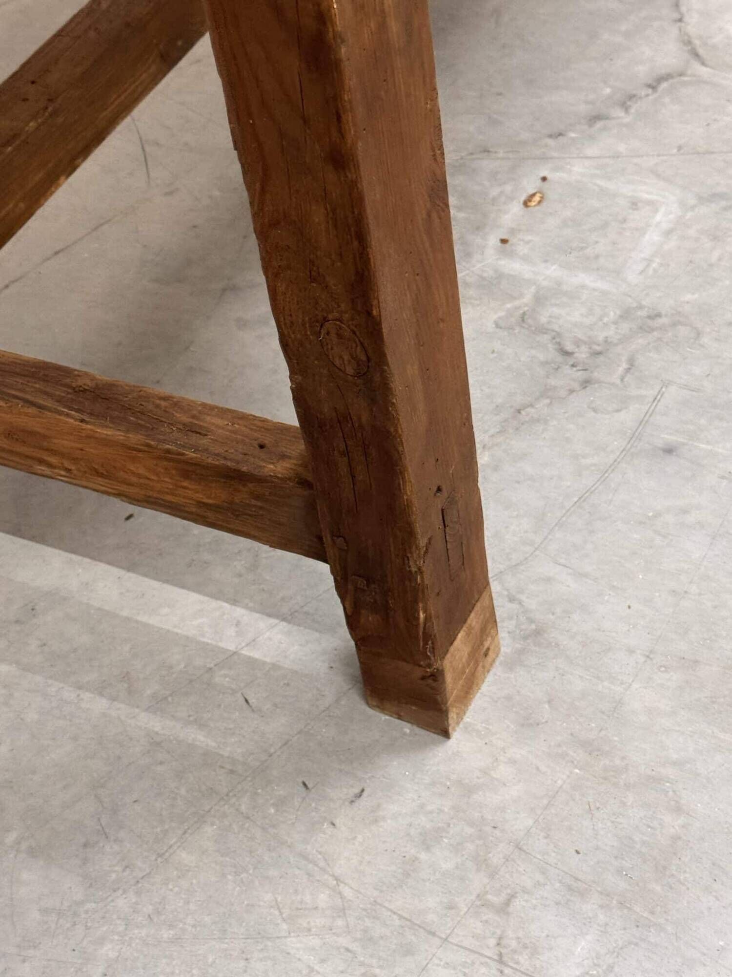 Old wooden monastery table