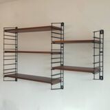 Tomado wall unit with wooden shelves by A. Dekker – Tomado