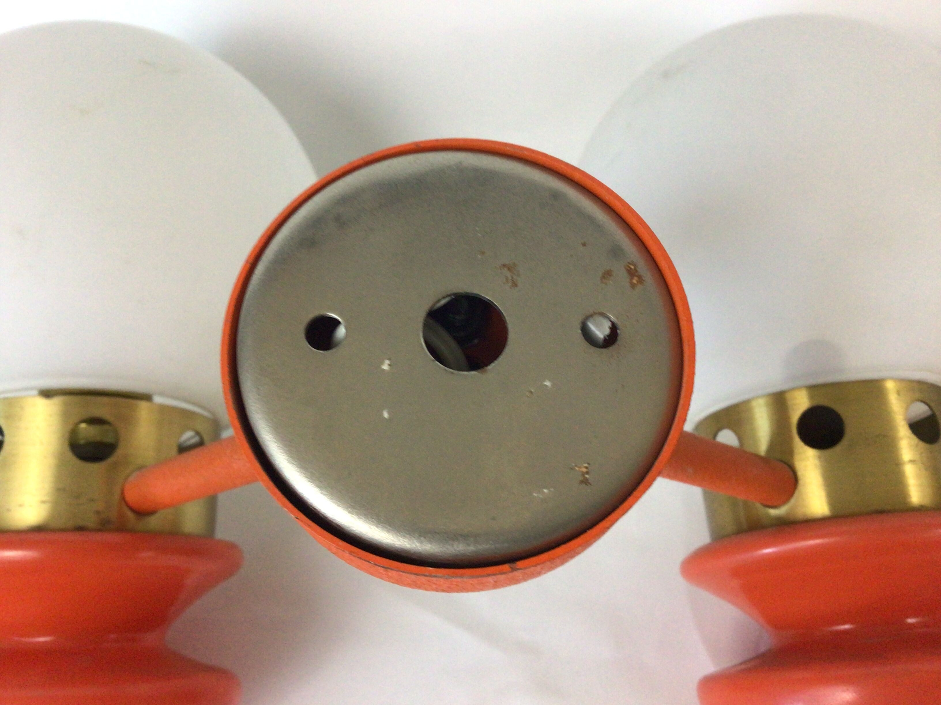 Pair of double wall lamps 70s