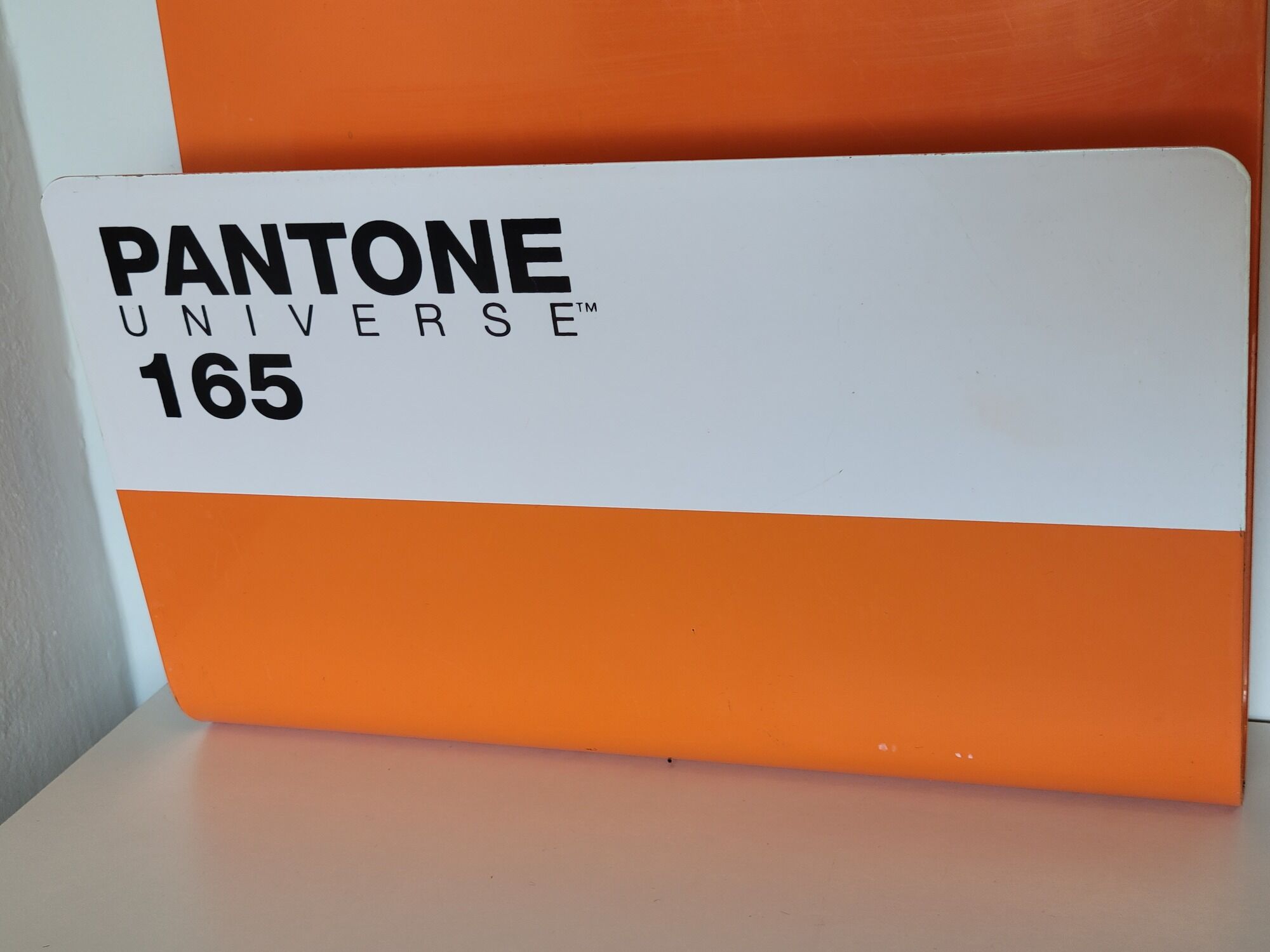 Wall magazine door design metal orange pantone wallstore 165 vitamin c