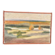 Original Mid Century Swedish Oil On Canvas – “Landscape” By Bengt Gustafsson 1952– Vintage & Framed