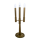 Three-Arm Brass Table Lamp with a Candelabra Design, Italy