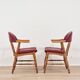 Paire de fauteuils en bois des années 1950
