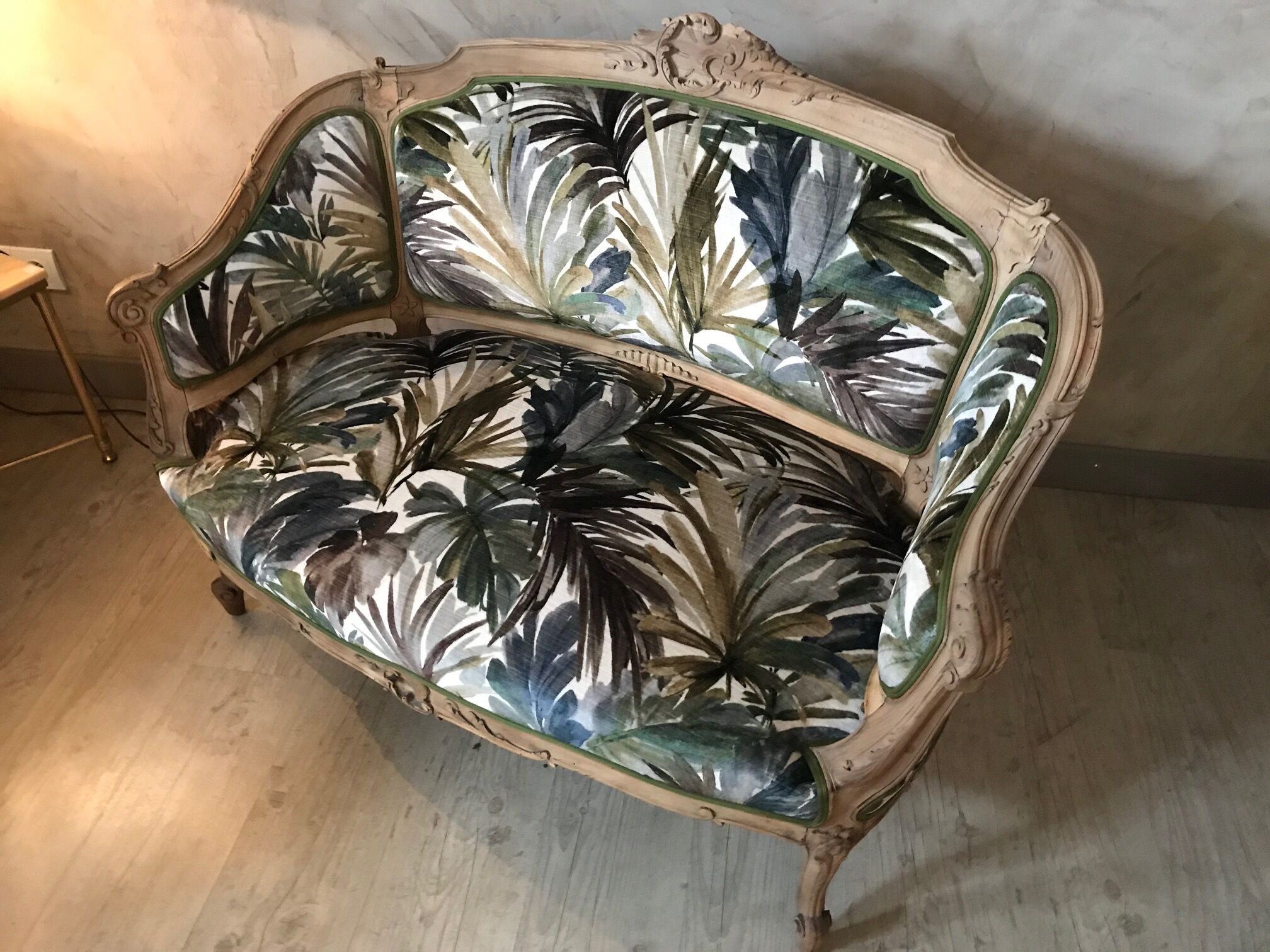 Small Louis XV sofa completely redone