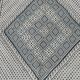 Blue and white hand-woven margoum rug