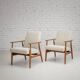 Pair of Lisek Mid-Century armchairs – Restored, vintage, 1960s