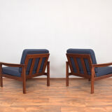 Danish Teak Armchairs by Arne Vodder for Komfort, Set of 2