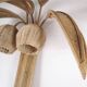 Pair of large rattan “palm/coconut tree” wall lights
