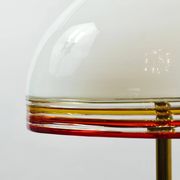 Roberto Pamio Febo floor lamp in marble, brass, and Murano glass by Leucos Italy.