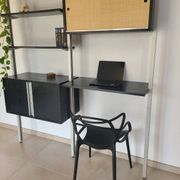 Vintage hanging bookcase design Michel Ducaroy Roche Bobois 1970