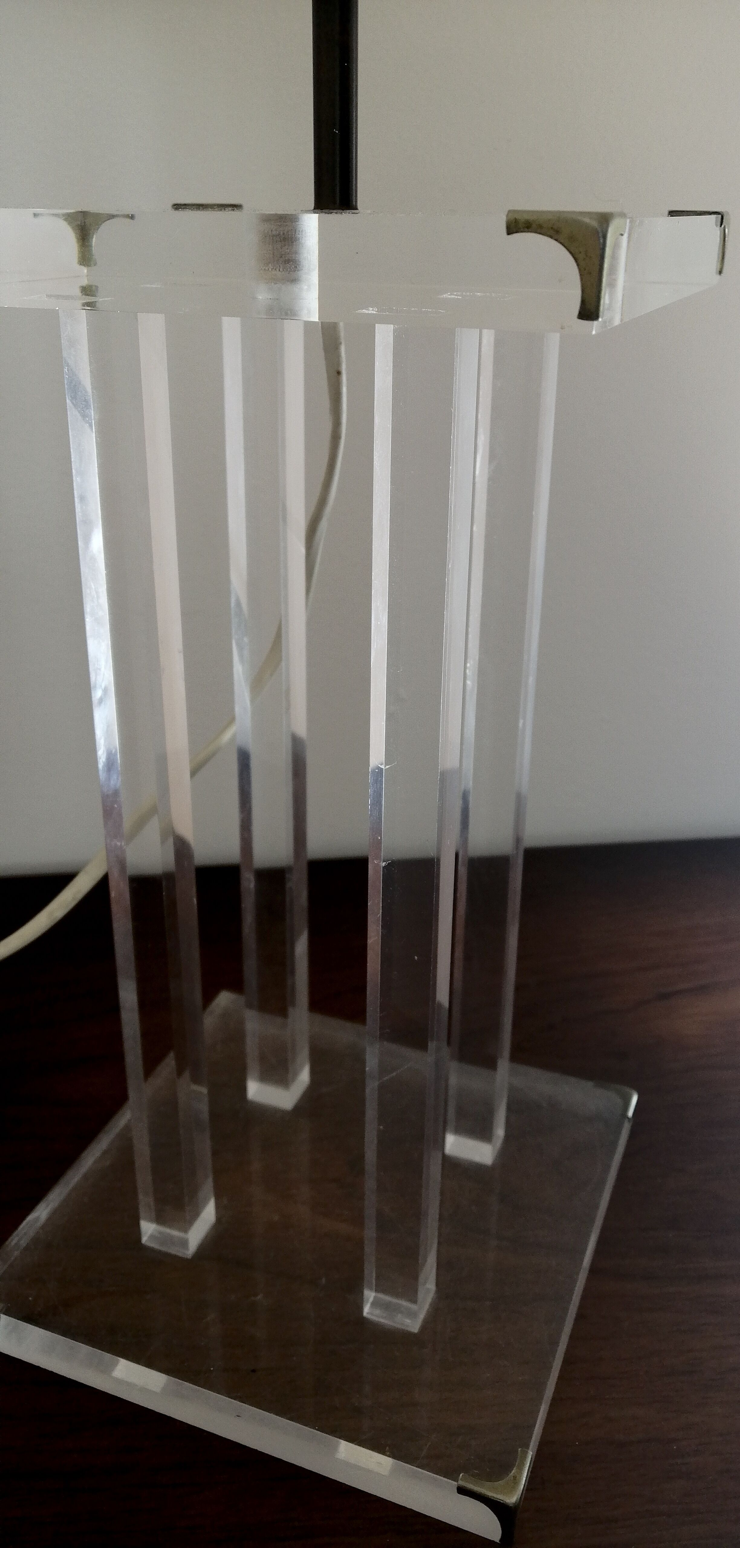 Plexiglas lamp David Lange 70/80'