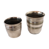 Pair of silver timbales