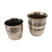 Pair of silver timbales