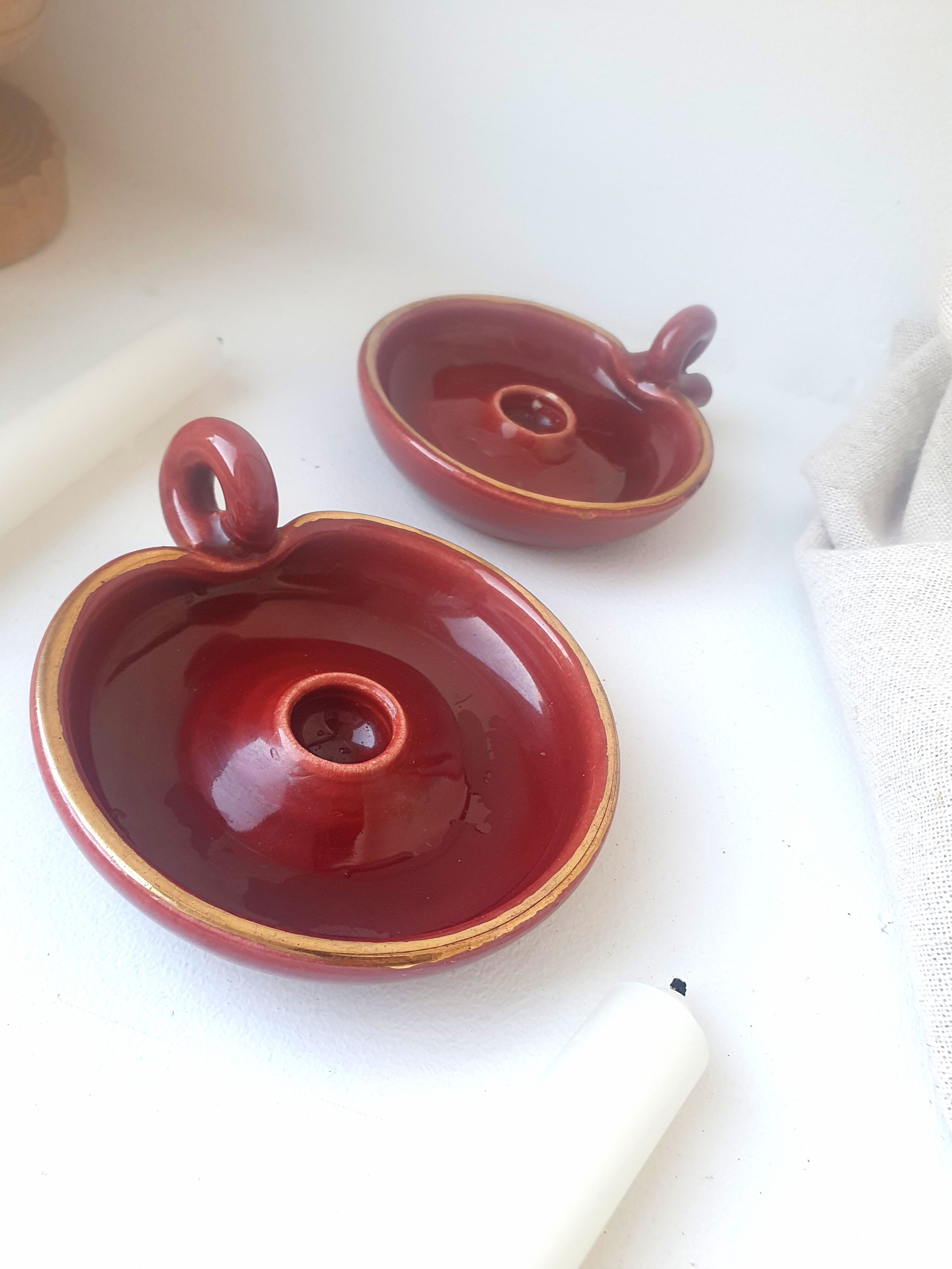 Pair of candle holders 50s