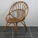 Vintage rattan basket chair
