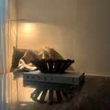 Geometric olive wood basket, France 1970