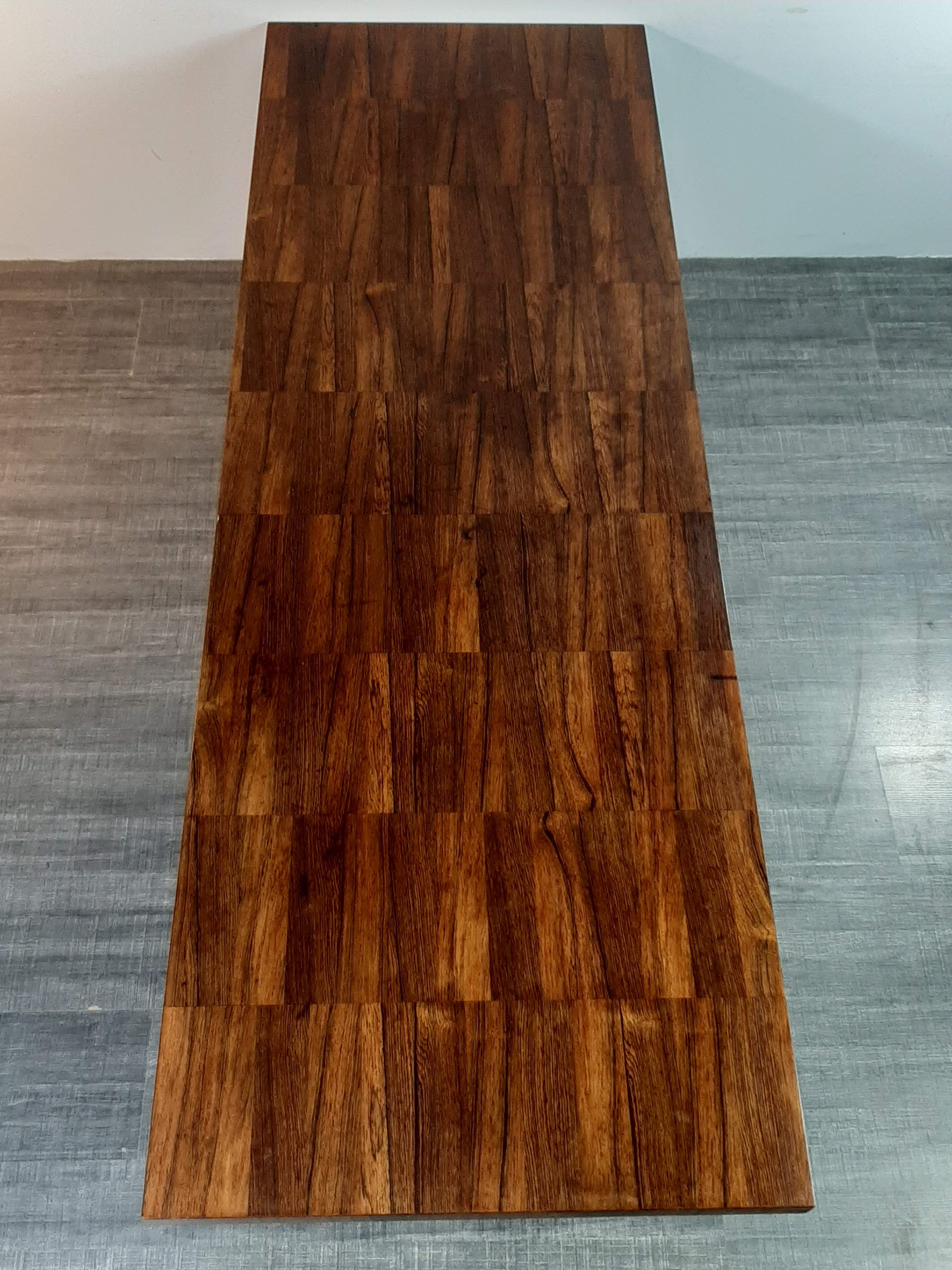 Large Table Bass in Palissandre, Vintage Scandinavian 1960s