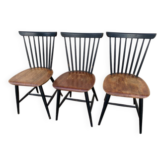 Trio of tapiovaara style  chairs