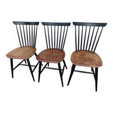 Trio of tapiovaara style chairs
