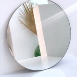 Large old round mirror 57cm